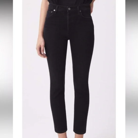 AGOLDE Black Skinny Jeans - Mid-rise - Picture 2 of 11